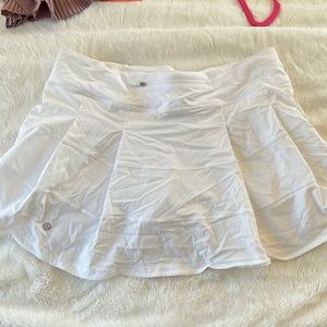 White Lululemon skirt